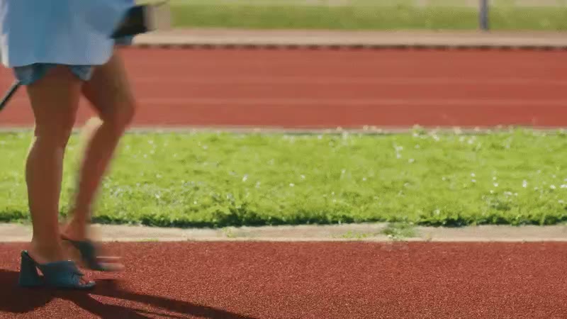 “Sleep like a champion” film: an athletics track